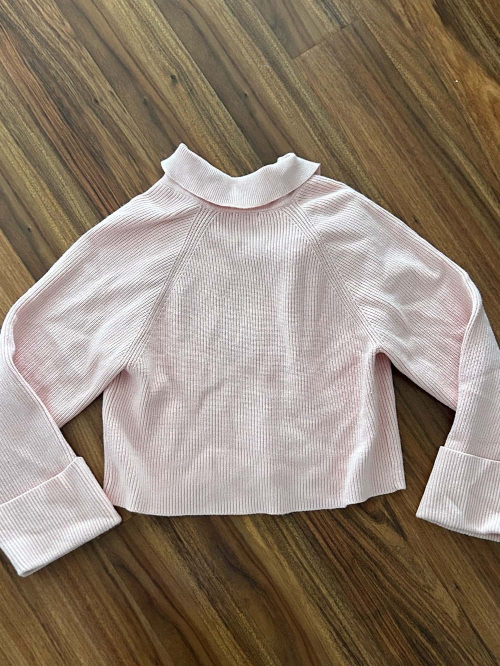l'academie baby pink oversized crop sweater size medium - Picture 2 of 5